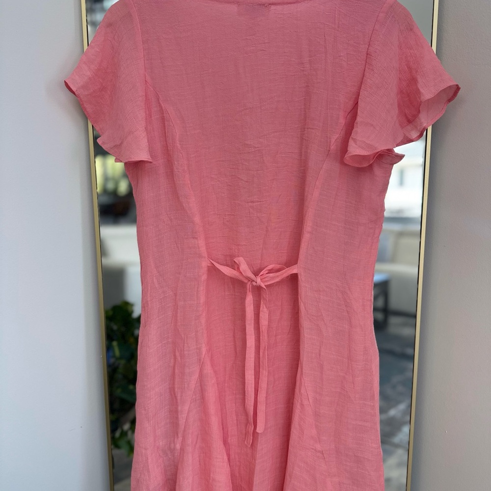 Pink Button-Front Dress - Picture 2 of 2